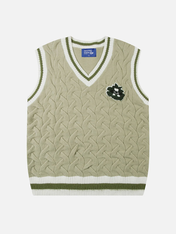 Aelfric Eden Knitting Texture Sweater Vest