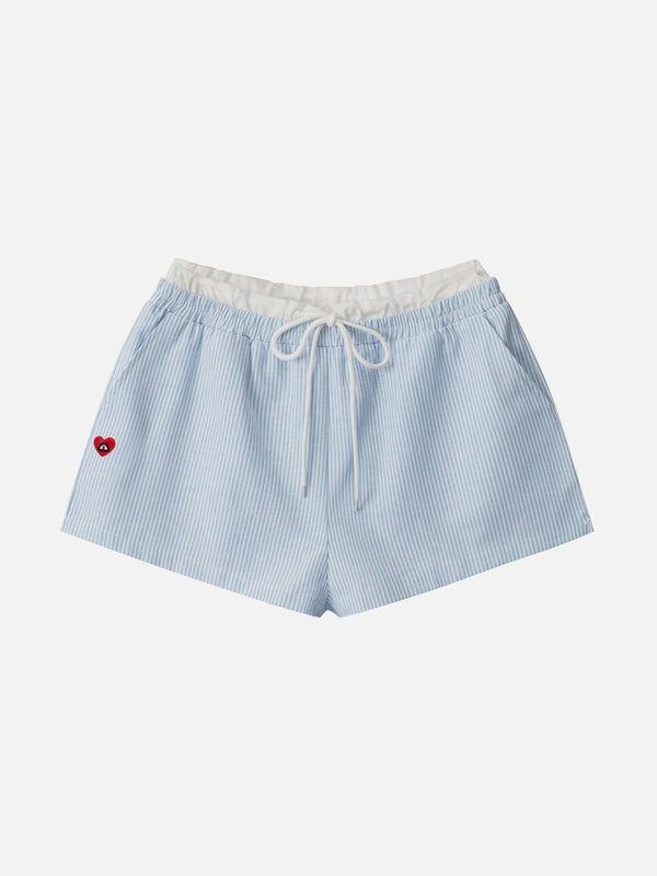 Aelfric Eden Stripe Double Waist Micro Shorts