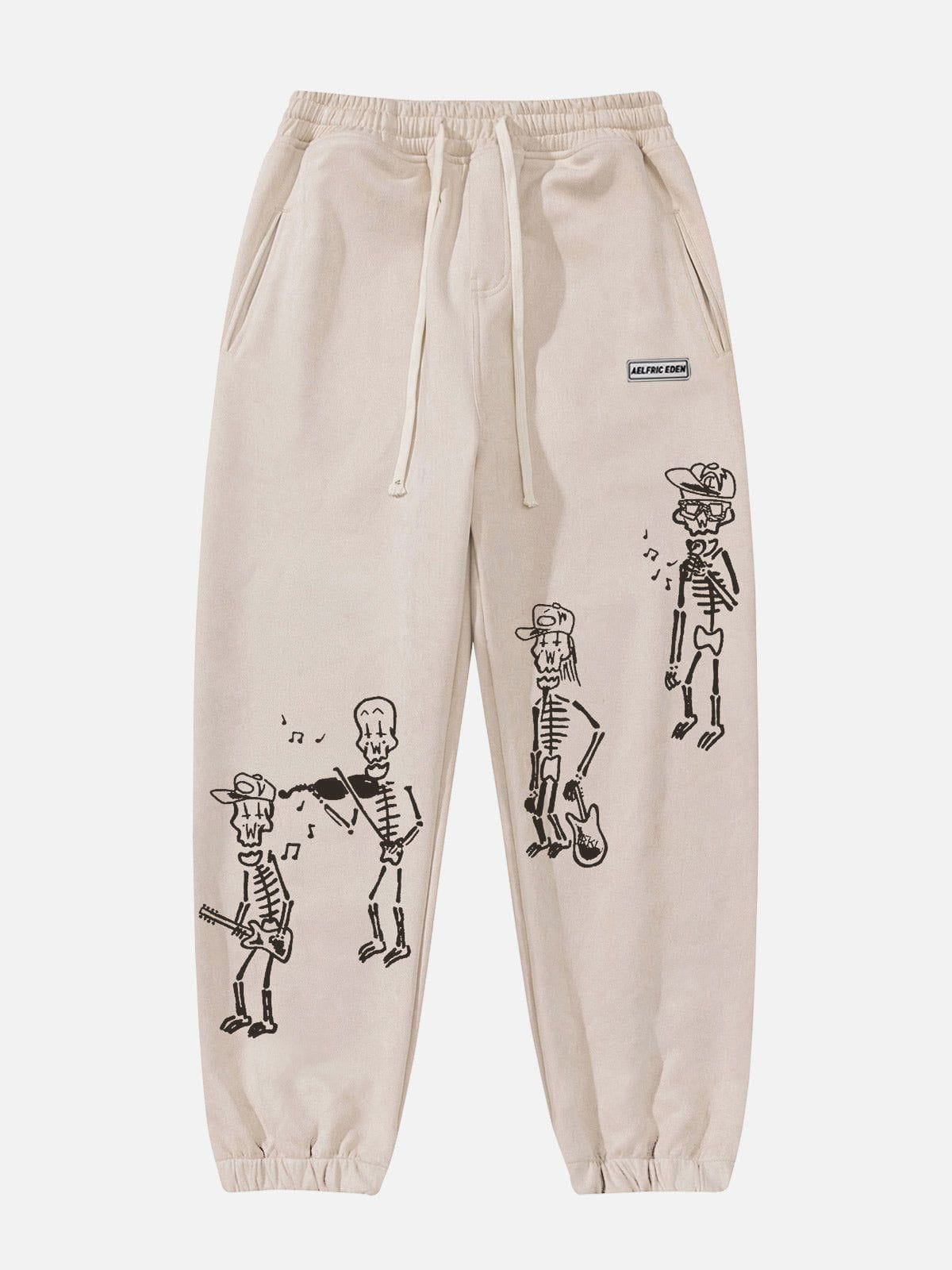 Aelfric Eden Funny Little People Print Sweatpants [Recommended by @iammanu.seven7]