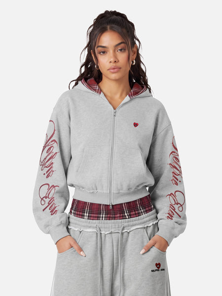 Aelfric Eden Boxy Script Graphic Zip Up Hoodie – Aelfric eden