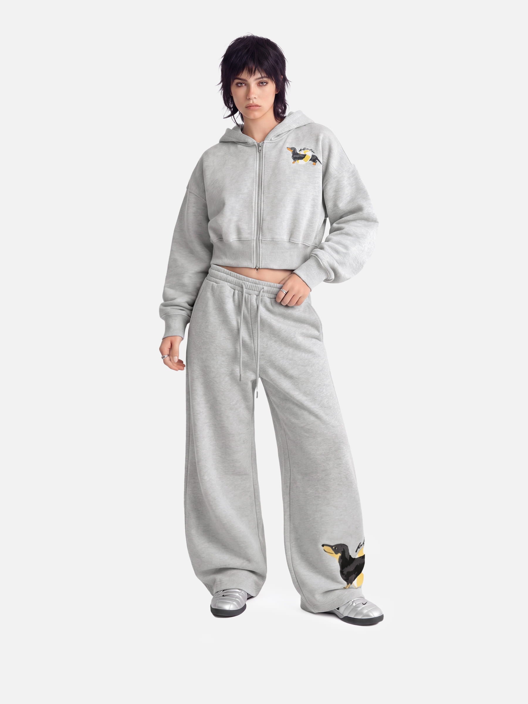 Aelfric Eden Cropped Dachshund Zip Up Hoodie – Aelfric eden