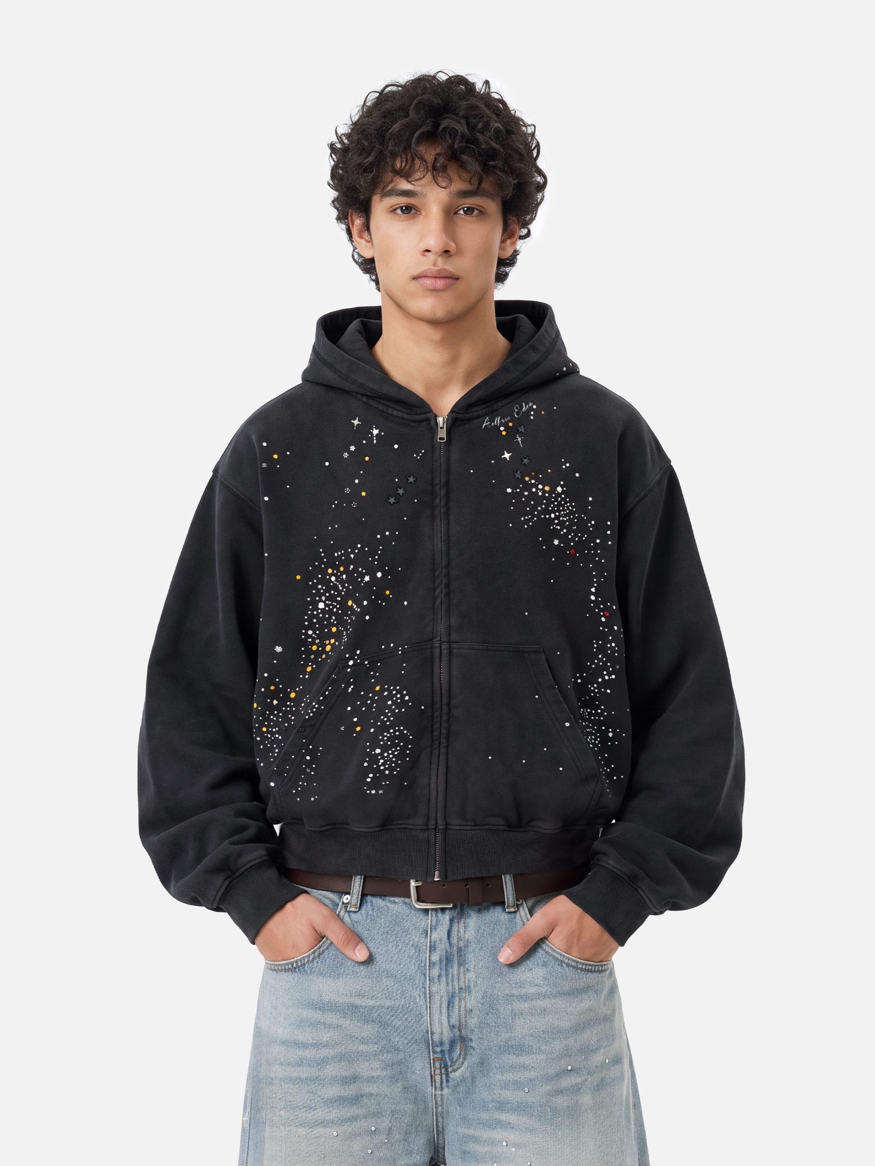Aelfric Eden Rhinestone Regular Zip Up Hoodie – Aelfric eden