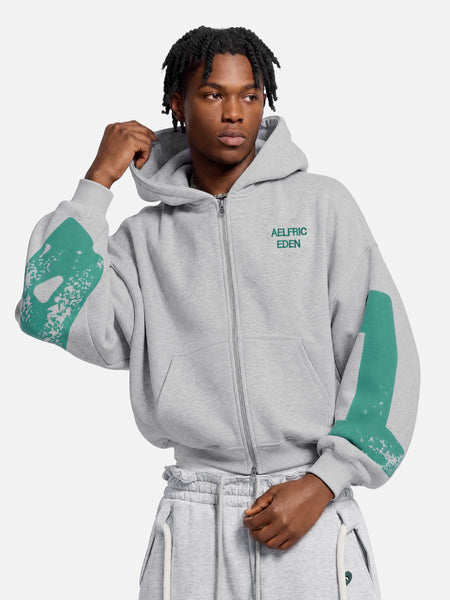 Pre-Order] Eden Boxy Graphic Zip Up Hoodie – Aelfric eden