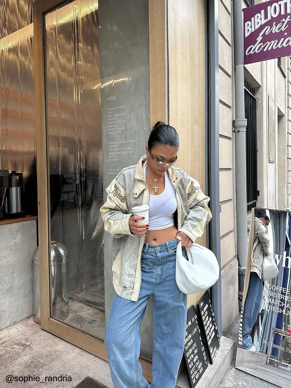 Aelfric Eden Retro Stand Collar Denim Jacket