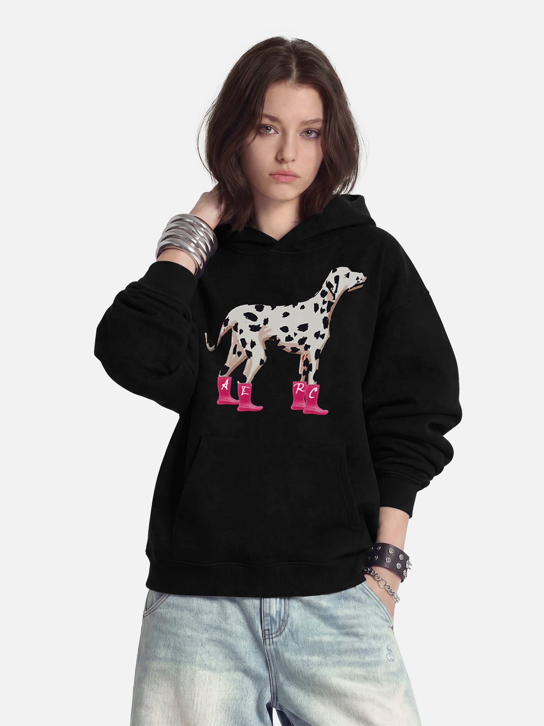 Aelfric Eden Dalmatian Pattern Pullover Hoodie – Aelfric eden