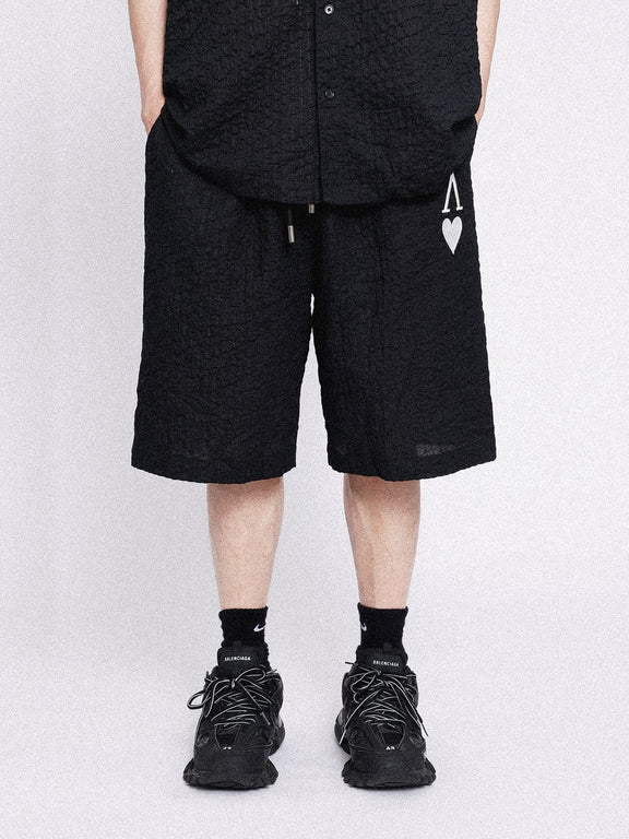 Aelfric Eden Love & Peace Solid Texture Shorts Aelfric eden