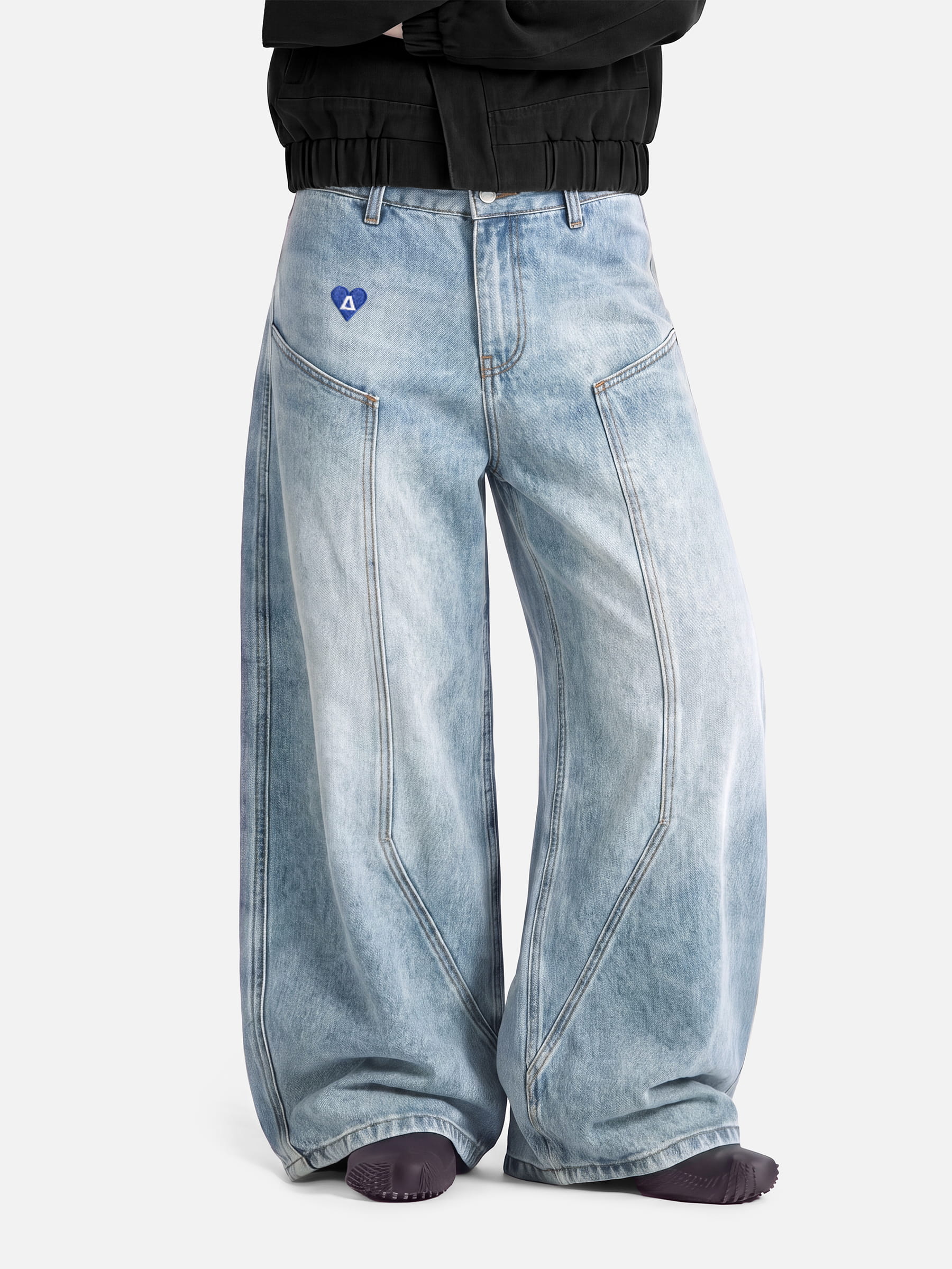 Aelfric Eden Seam Panel Baggy Barrel Jeans – Aelfric eden