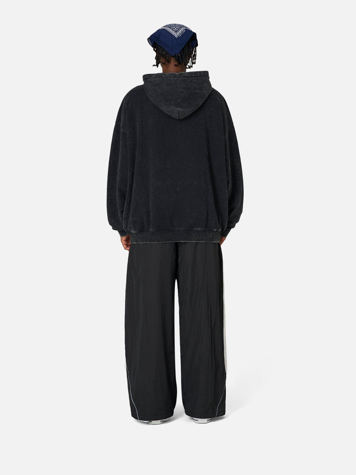 Aelfric Eden Abstract Print Washed Hoodie