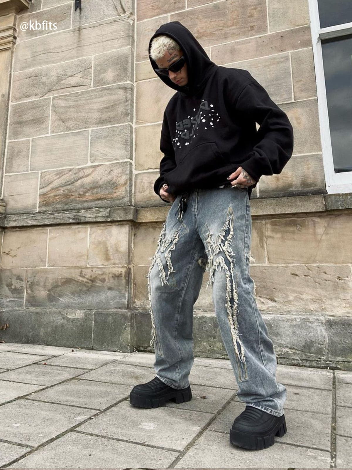 Aelfric Eden Washed Fringe Jeans