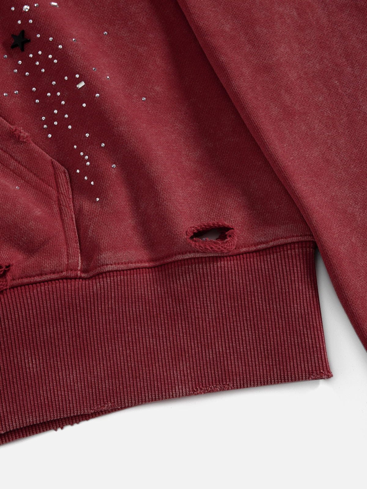 Aelfric Eden Rhinestone Zip Up V302 Boxy Hoodie