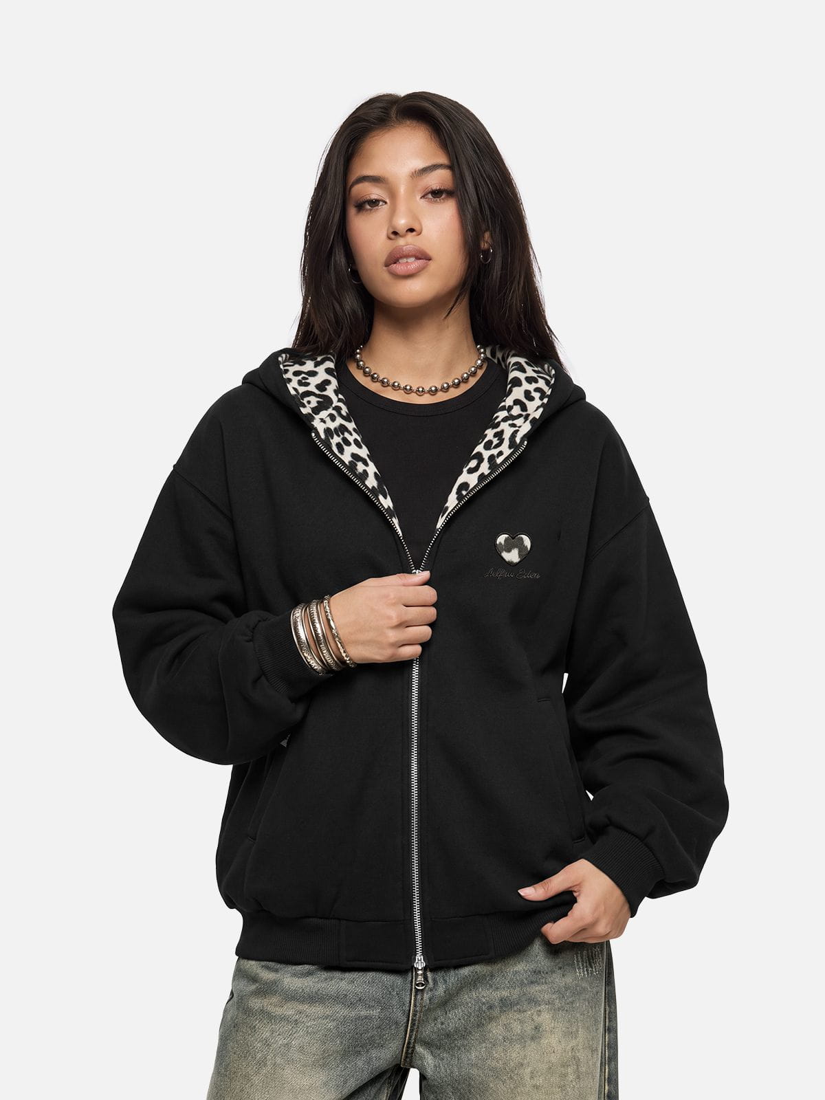Aelfric Eden Reversible Leopard Zip Up Hoodie – Aelfric eden