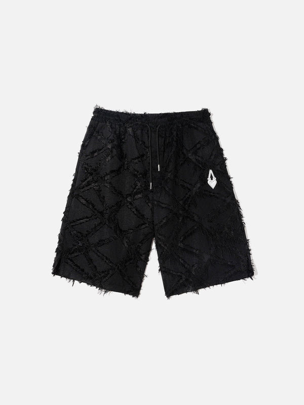 Aelfric Eden Love & Peace Embroidery Fringe Shorts