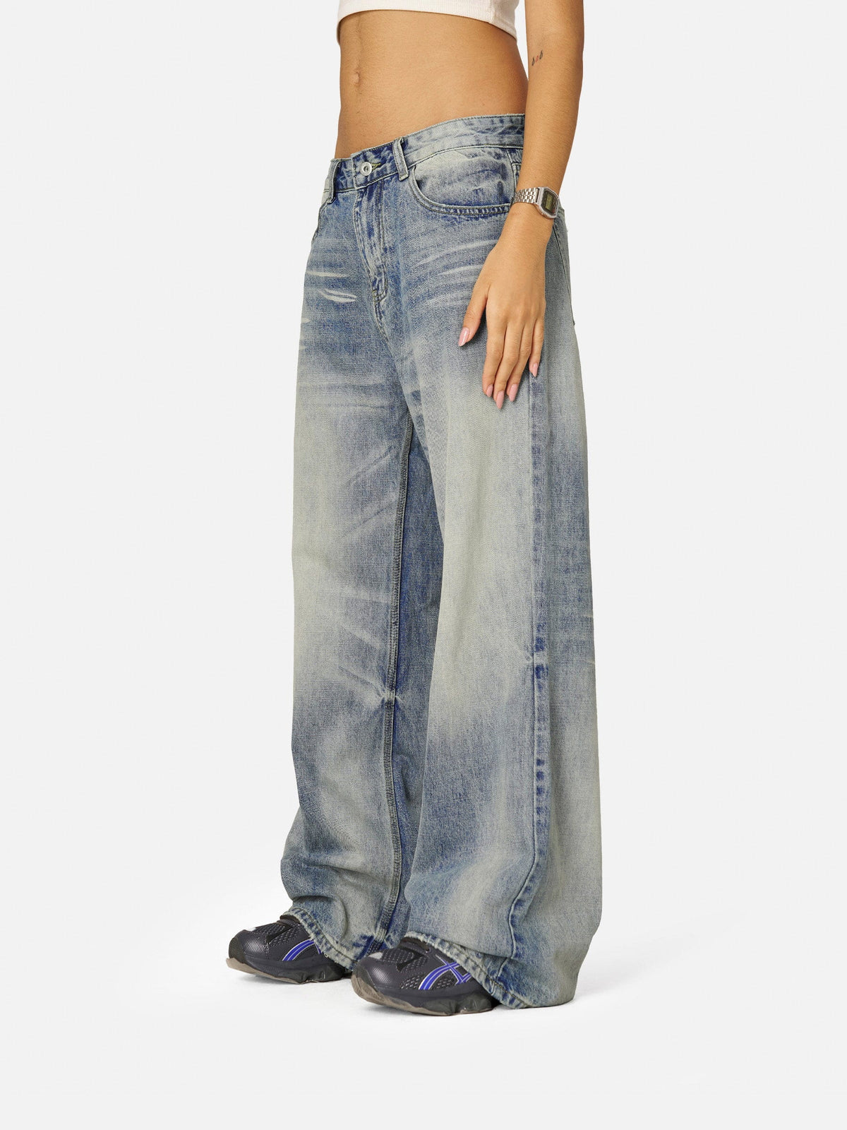 Aelfric Eden Washed Graphic Baggy Jeans