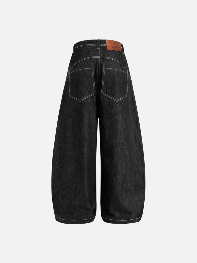 Aelfric Eden Metal Button Raw Barrel Jeans