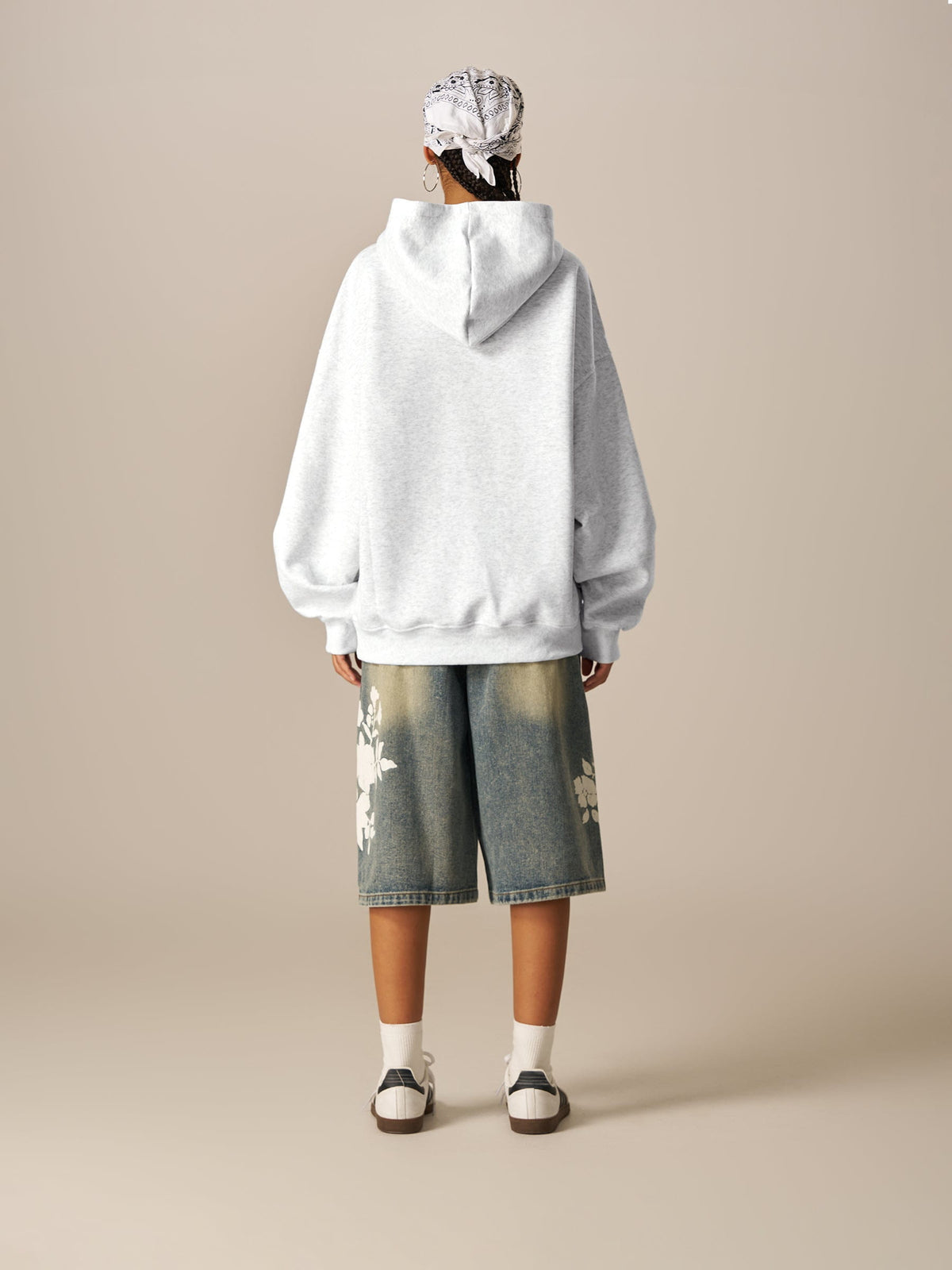 [Pre-Order]Aelfric Eden Blurring Flower Print Hoodie