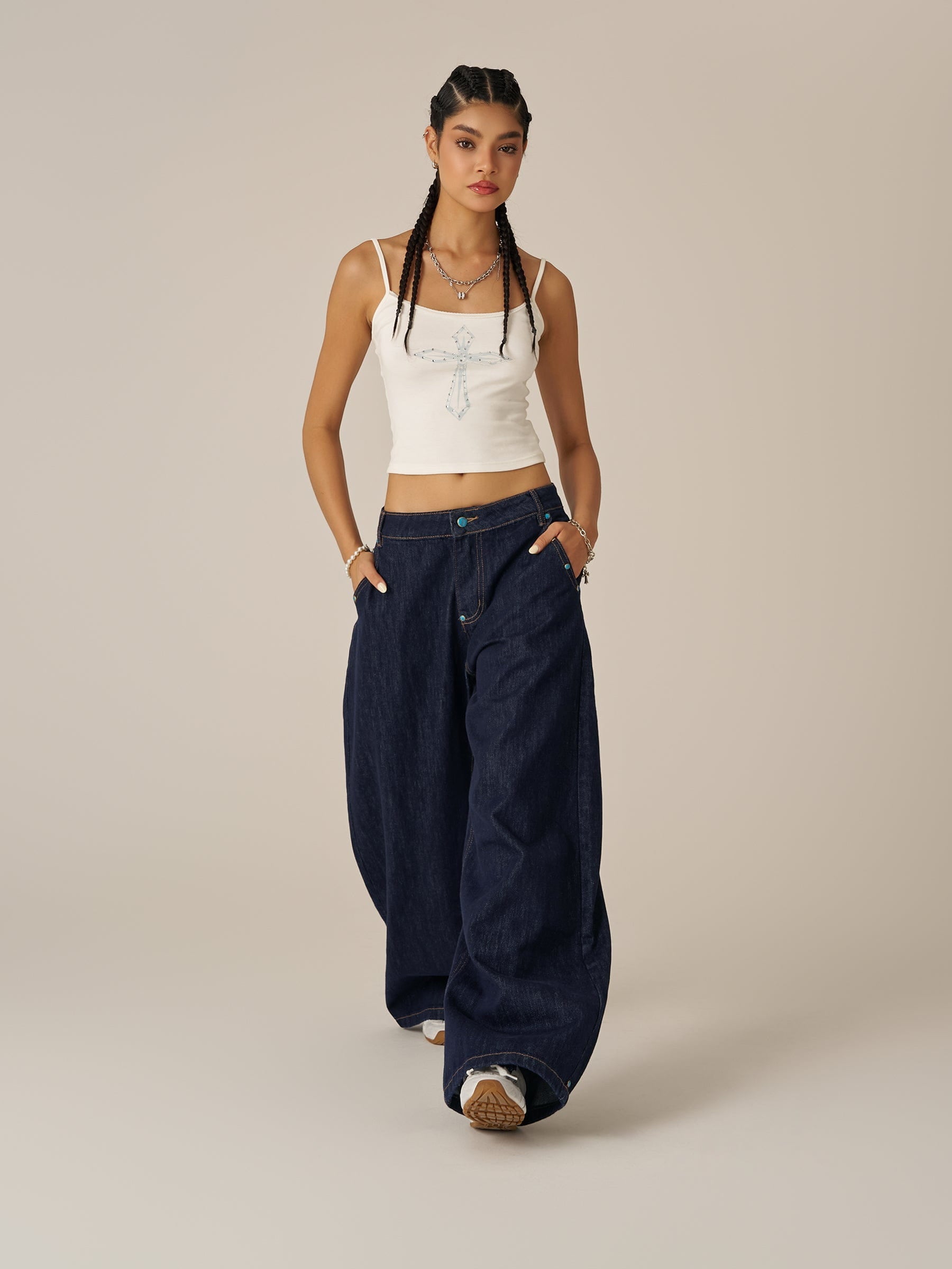 Aelfric Eden Baggy Barrel Rivet Raw Jeans – Aelfric eden