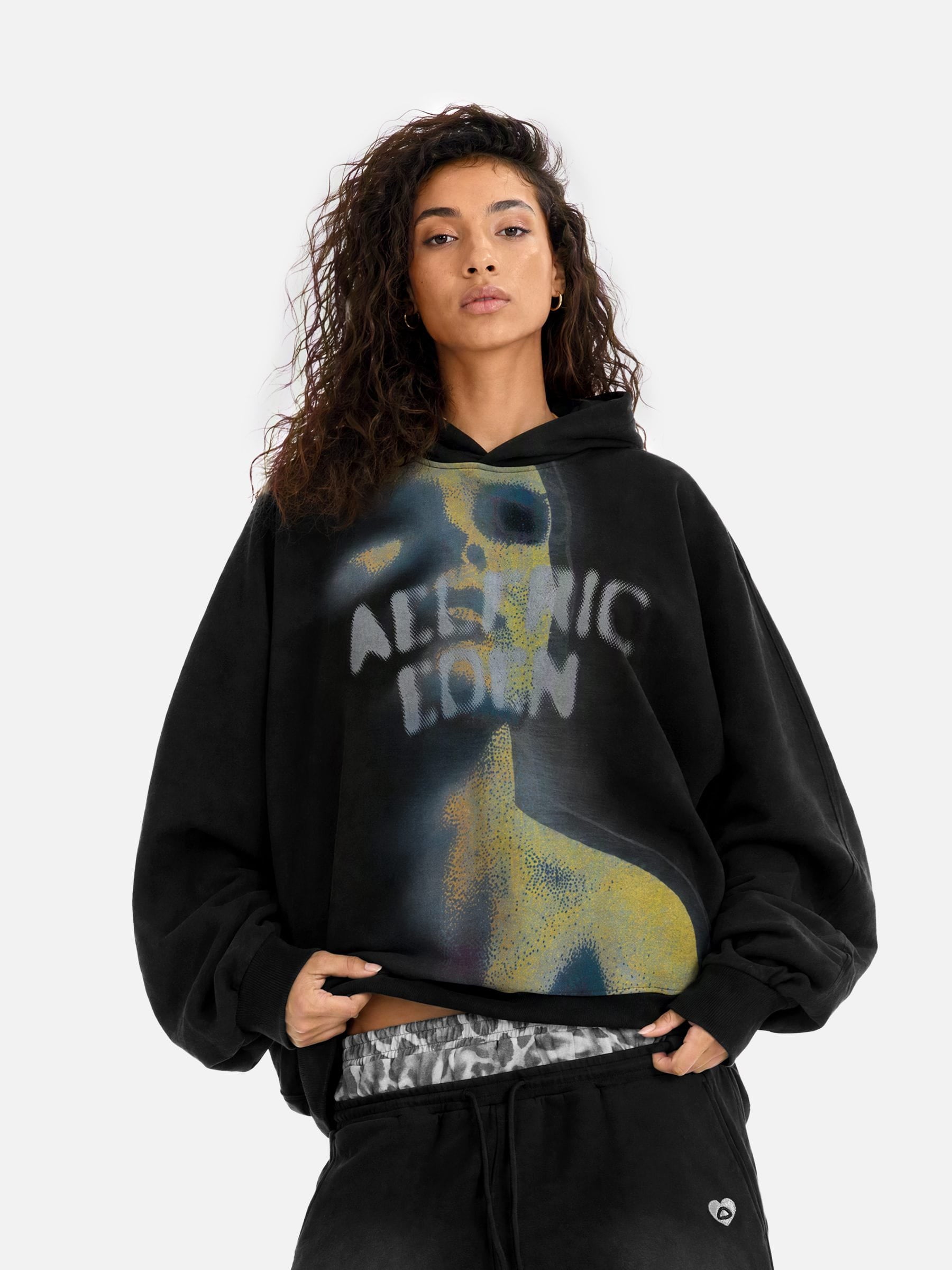 Aelfric Eden Oversized Thermal Pattern Pullover Hoodie – Aelfric eden