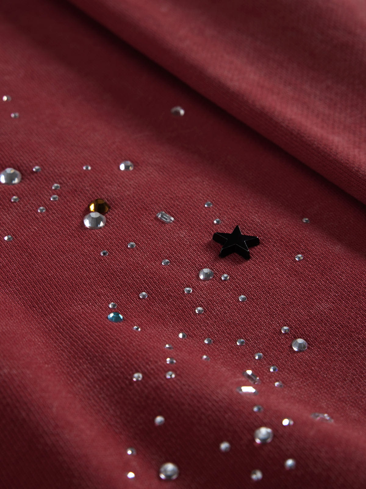 Aelfric Eden Rhinestone Zip Up V302 Boxy Hoodie