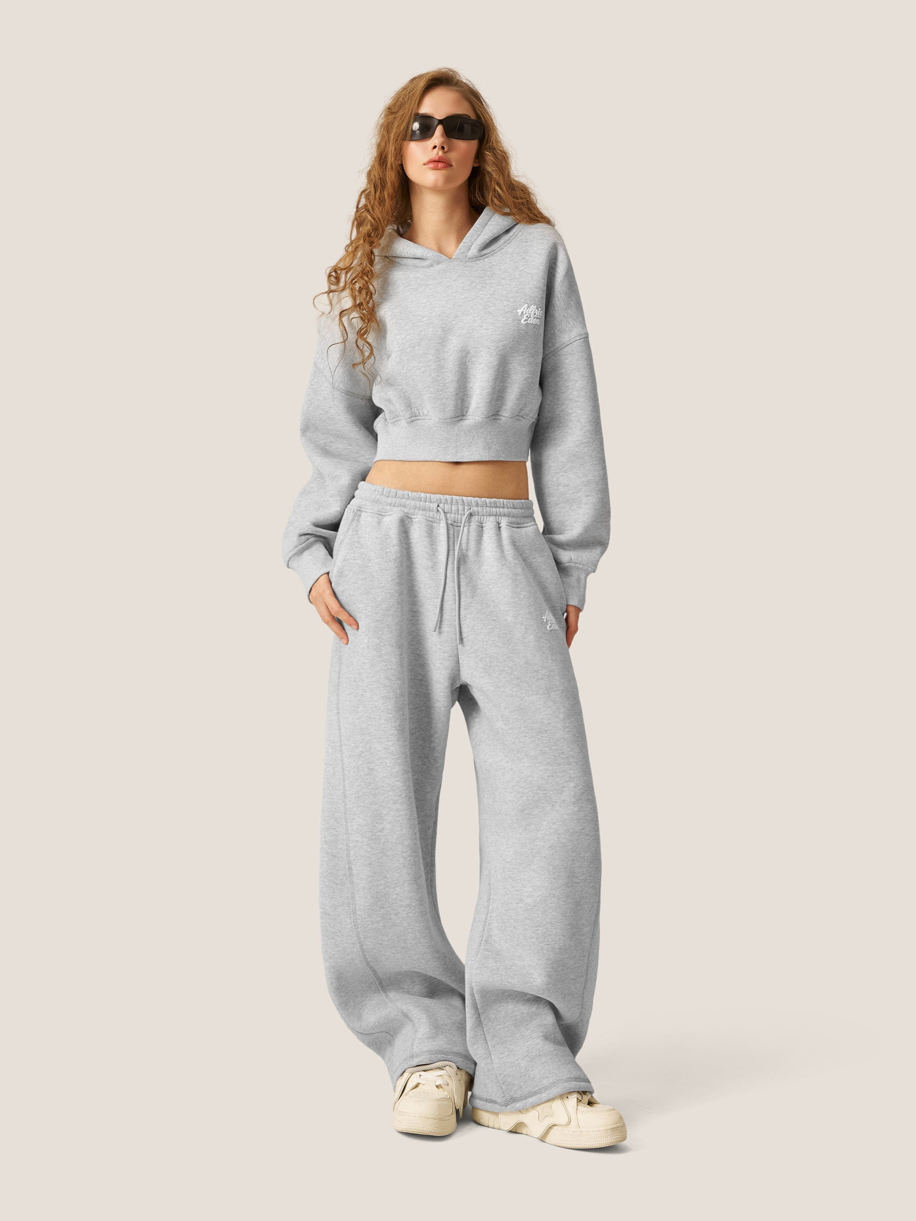 Soufflé Cropped Cloud Hoodie Set – Aelfric eden