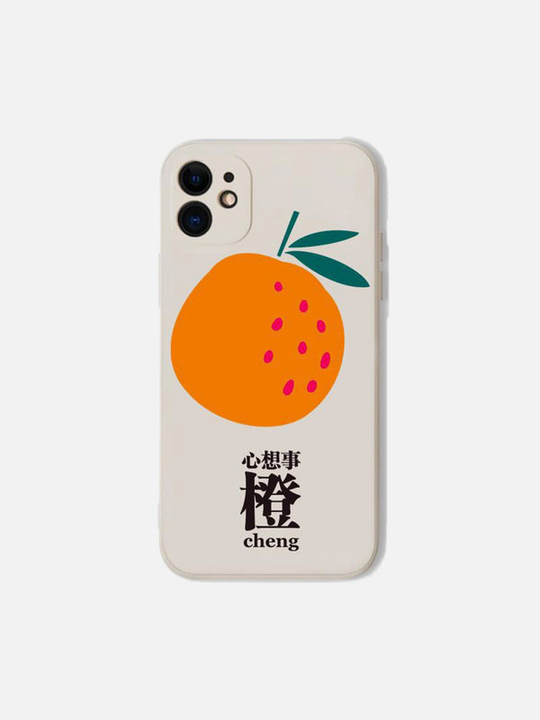 "Wishful Orange" iPhone Case