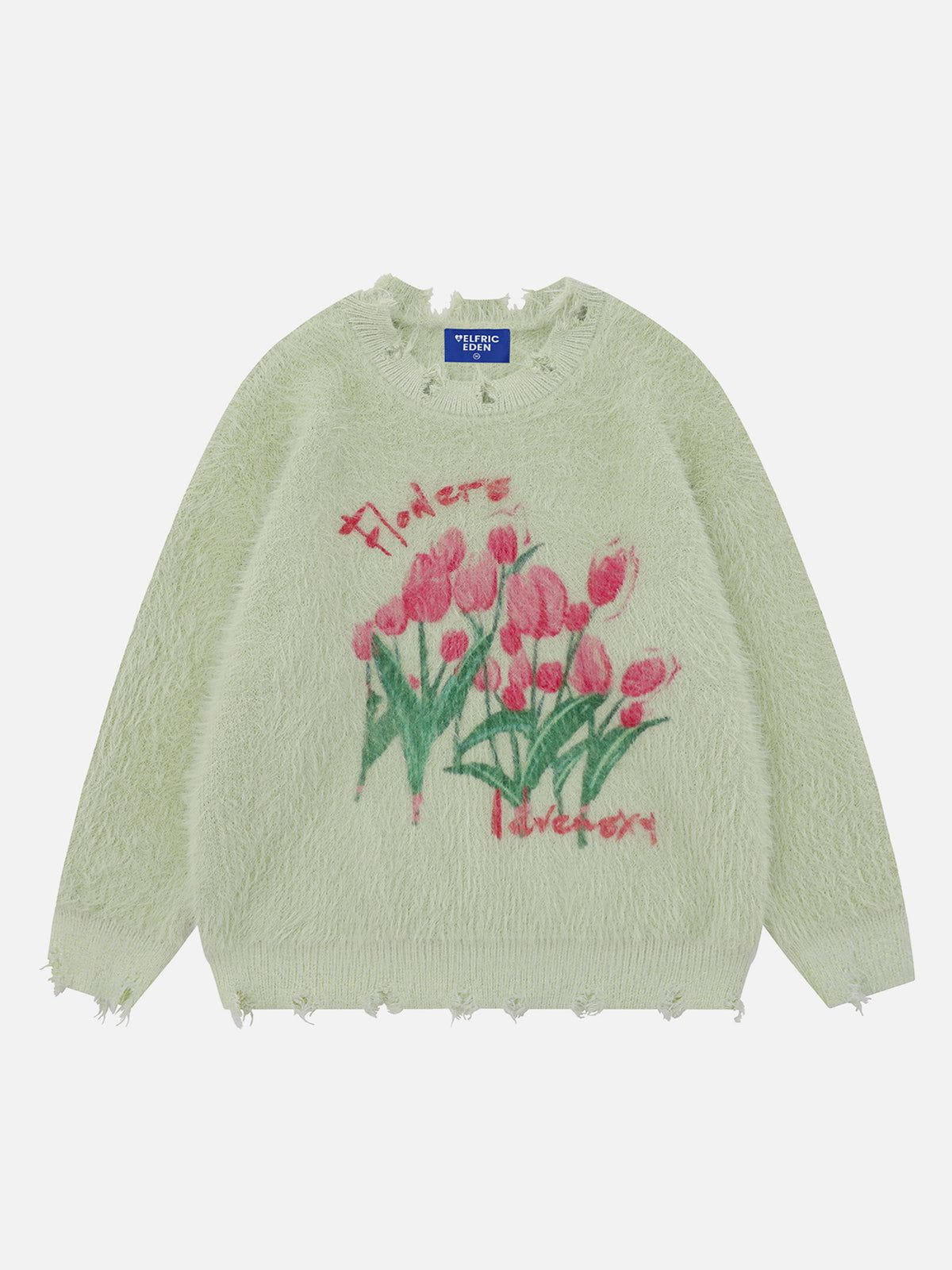 Aelfric Eden Distressed Flower Sweater