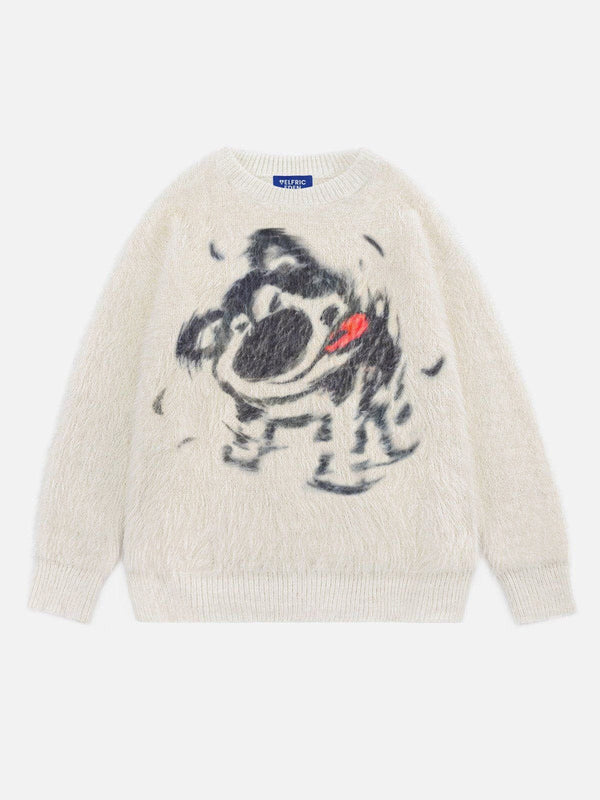 Aelfric Eden Blurring Dog Fuzzy Sweater