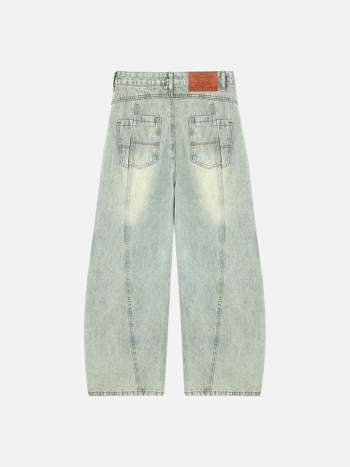 Aelfric Eden Washed Graphic Wrinkle Barrel Jeans