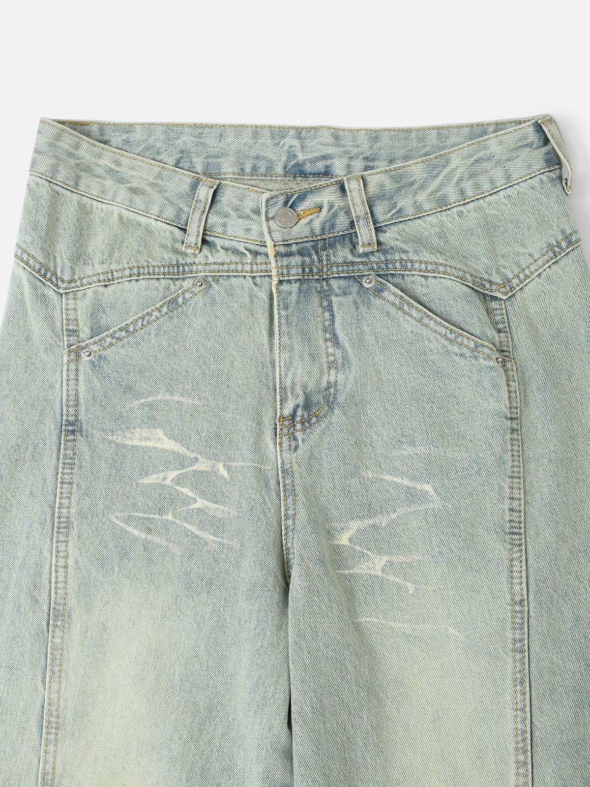 Aelfric Eden Washed Graphic Wrinkle Barrel Jeans