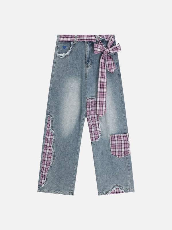 Aelfric Eden Plaid Multi Pocket Jeans