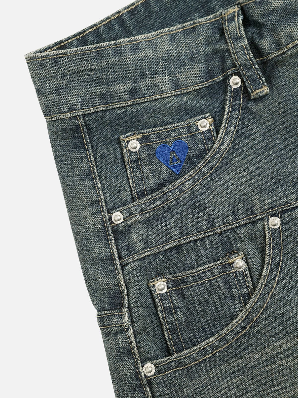 Aelfric Eden Distressed Super Baggy Barrel Jeans