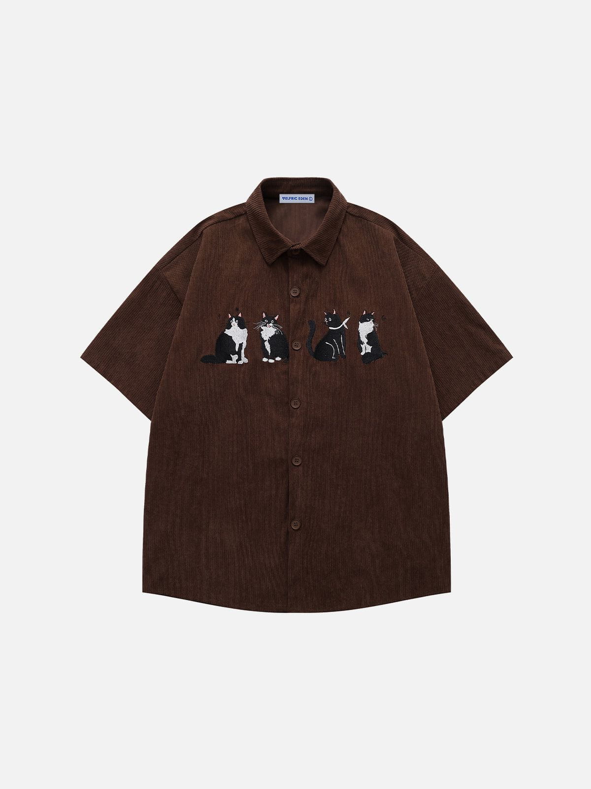 Aelfric Eden Embroidery Kitten Corduroy Shirt