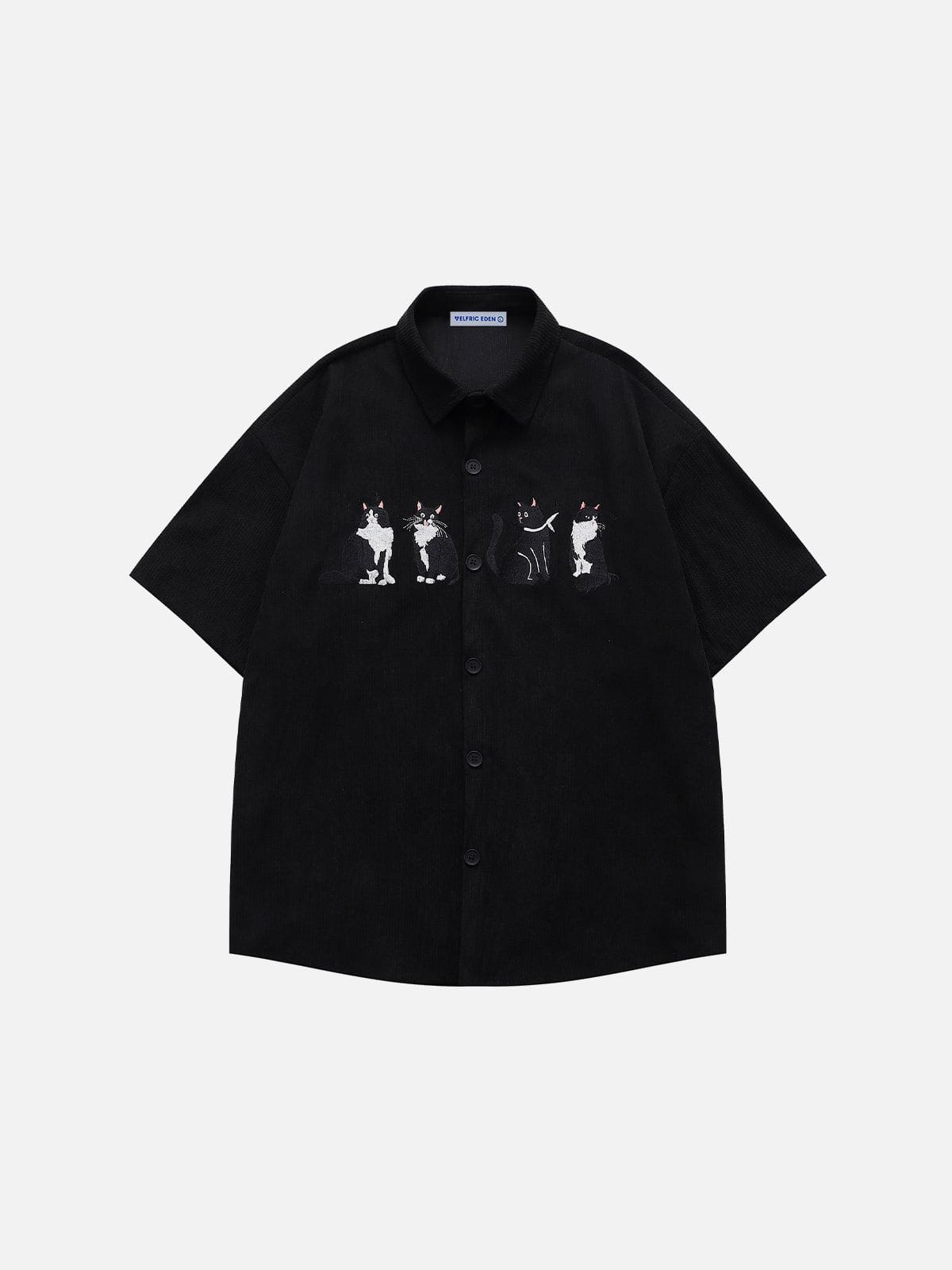 Aelfric Eden Embroidery Kitten Corduroy Shirt