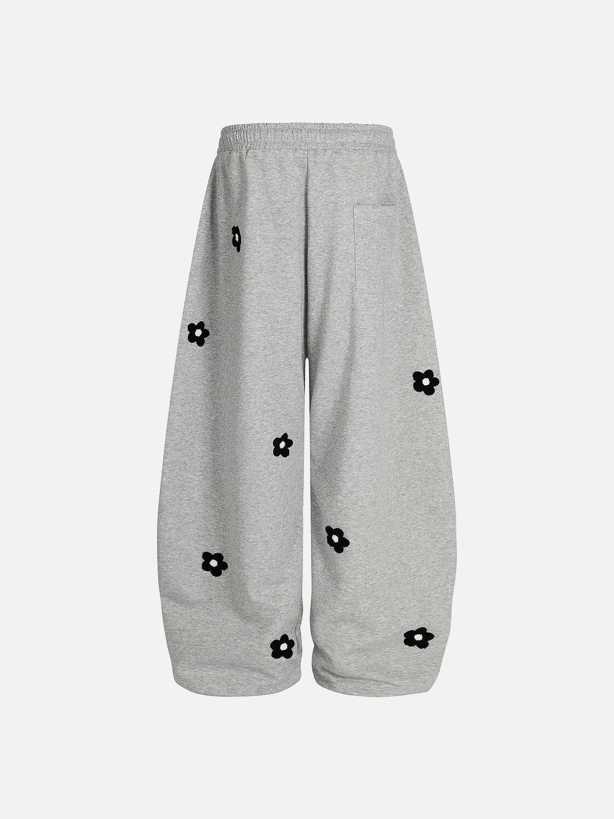 Aelfric Eden Towel Embroidery Flower Barrel Sweatpants