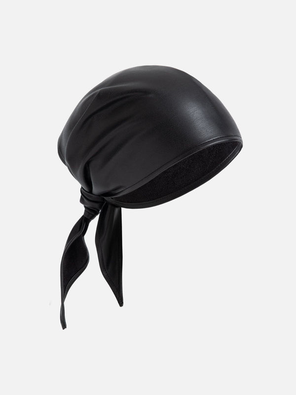 Faux Leather Square Scarf