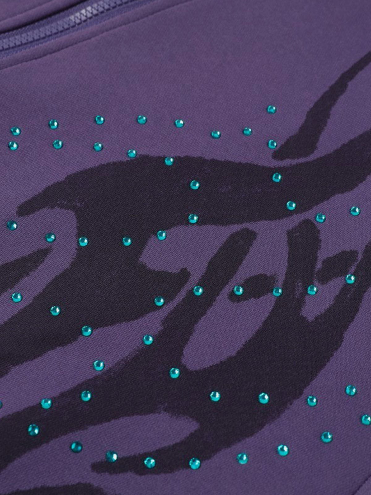 Aelfric Eden Calaite Flame Print Zip Up Hoodie