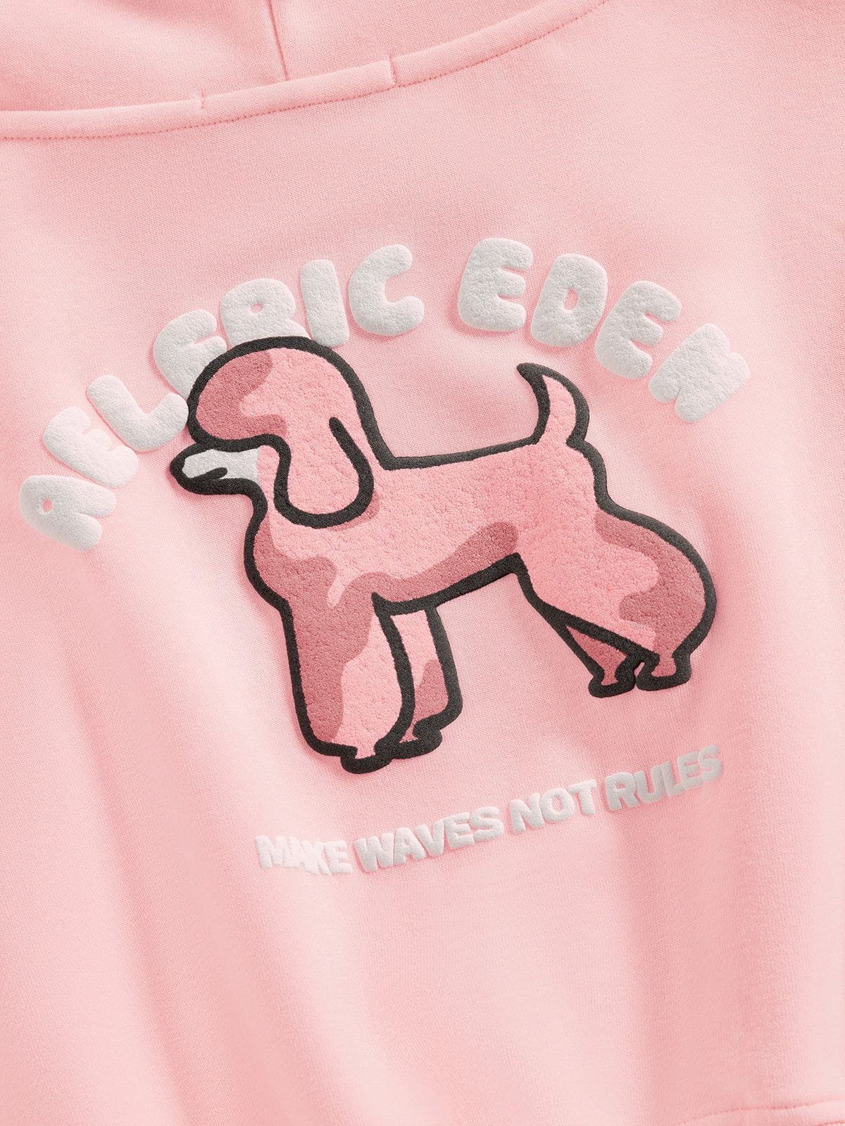 Aelfric Eden Cute Poodle Cropped Pullover Hoodie