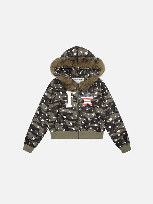 Aelfric Eden CAMO Star Zip Up Hoodie