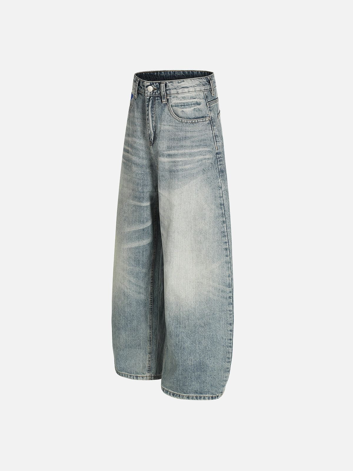Aelfric Eden Washed Whiskering Baggy Barrel Jeans