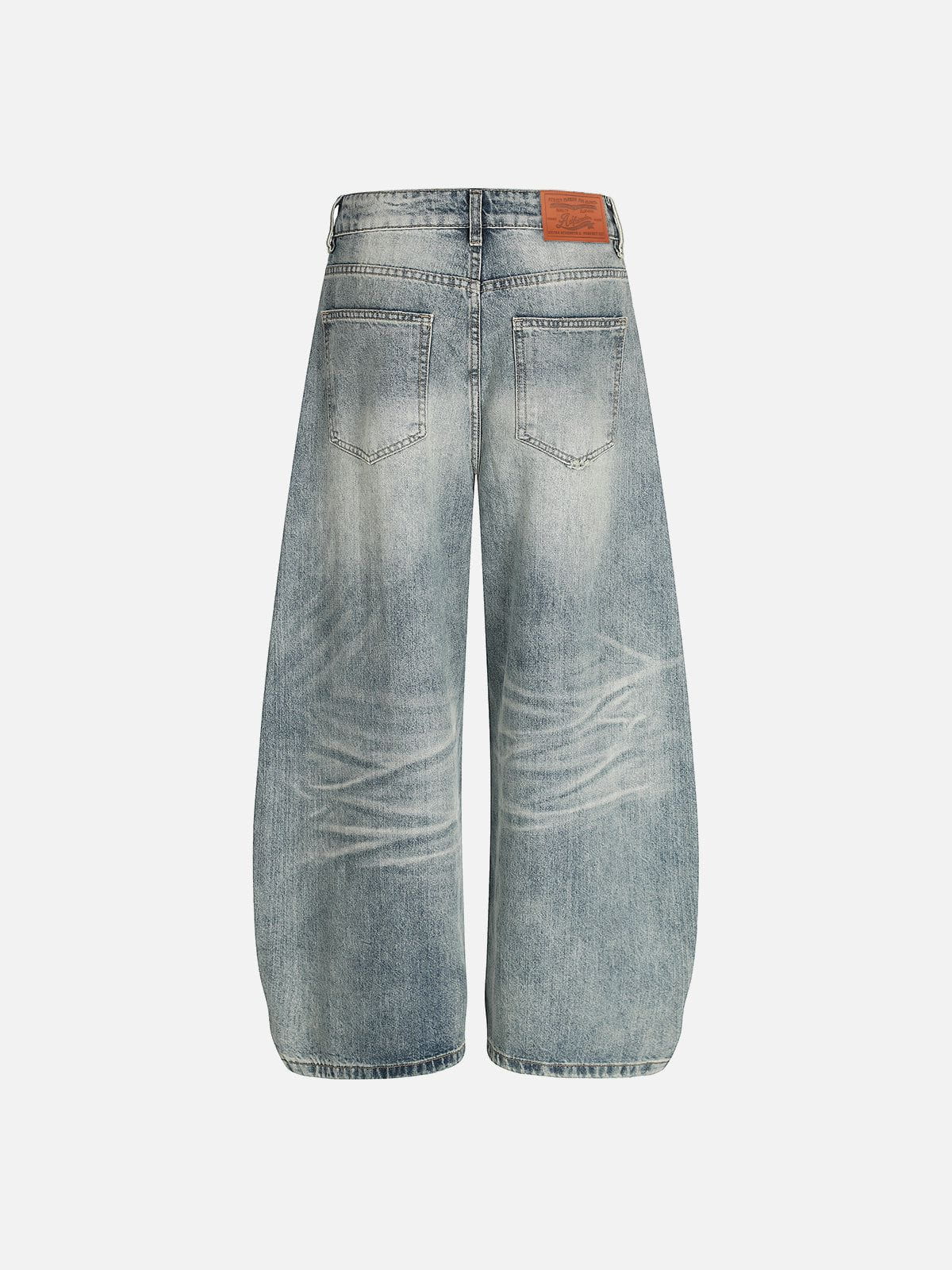 Aelfric Eden Washed Whiskering Baggy Barrel Jeans