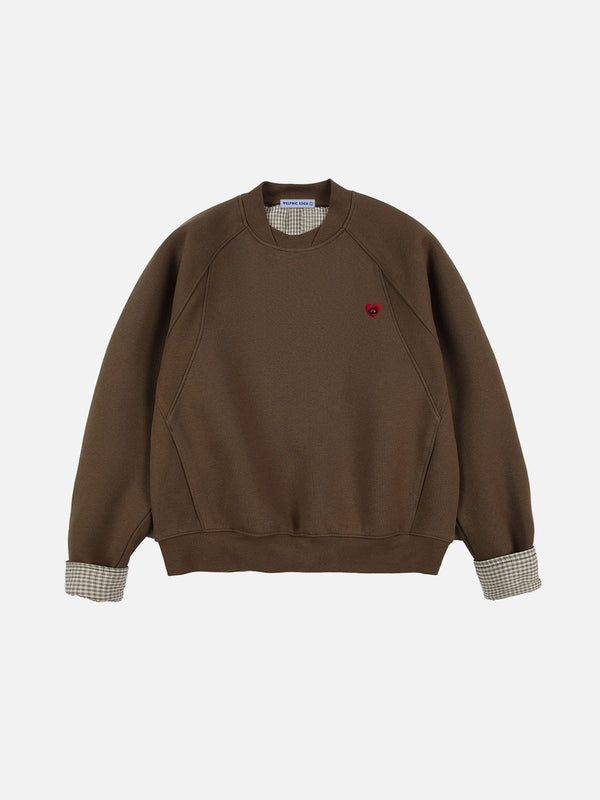 Aelfric Eden Plaid Patchwork Sweatshirt