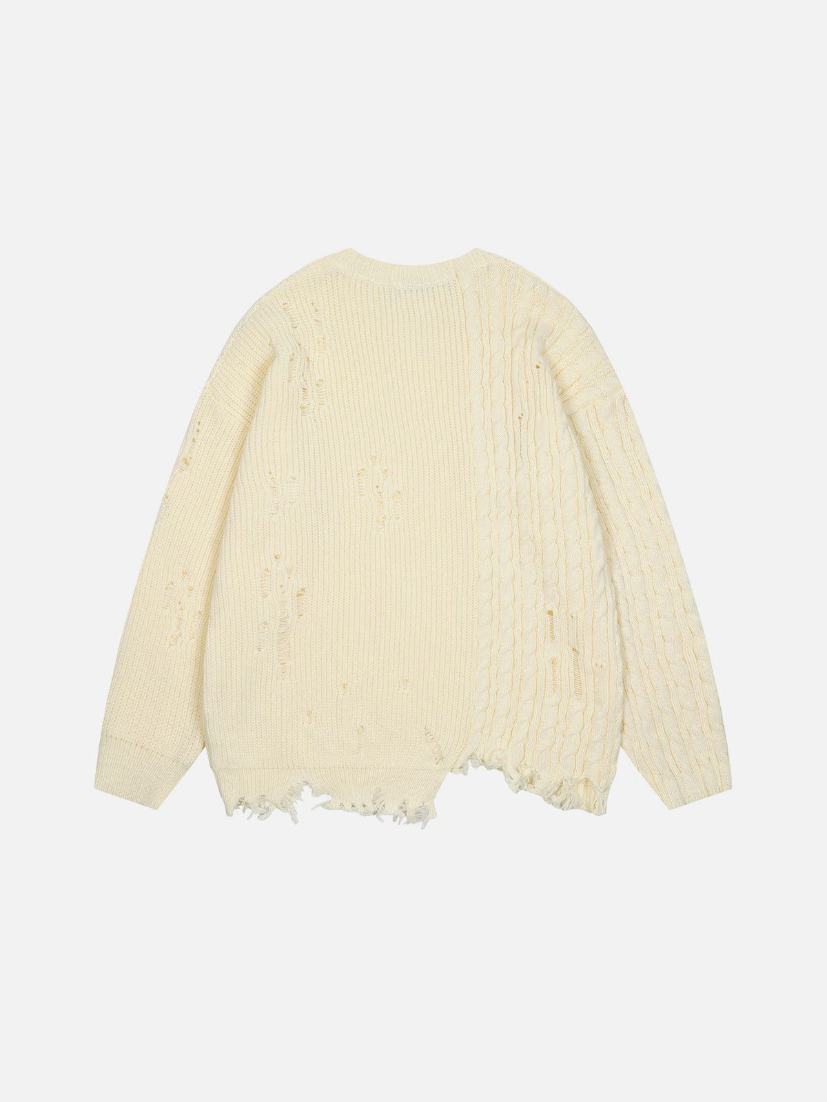 Aelfric Eden Cable Distressed Sweater
