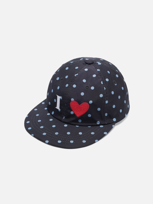 Polka Dot Heart Cap