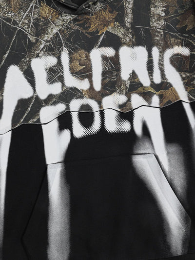 [Pre-Order] Aelfric Eden CAMO Graffiti Patchwork Pullover Hoodie