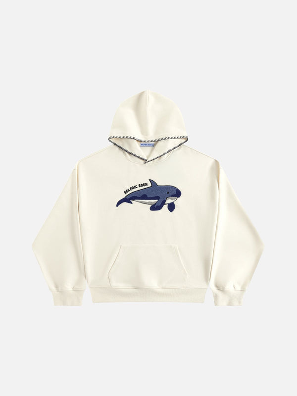 Aelfric Eden Oversized Whale Pullover Hoodie