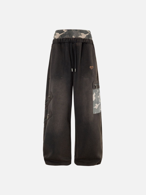 Aelfric Eden CAMO Double Waist Baggy Sweatpants
