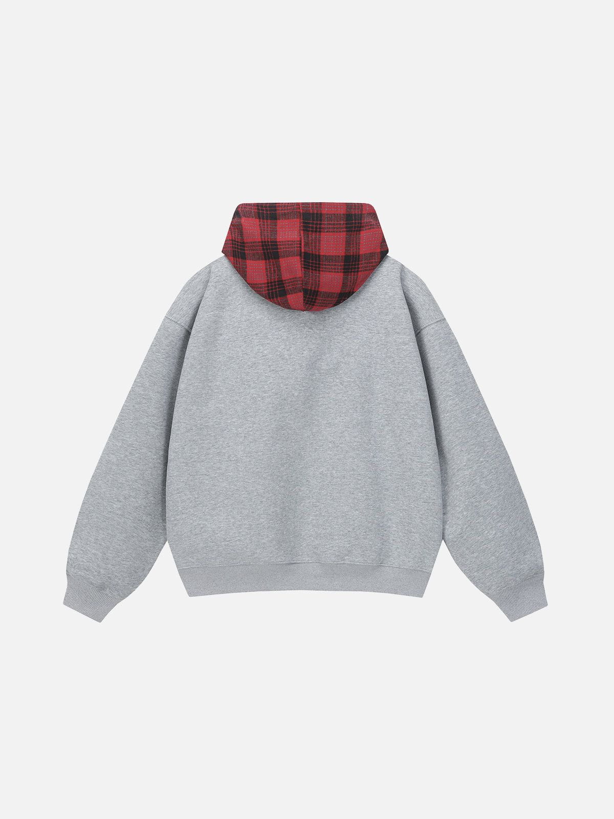 Aelfric Eden Plaid Bow Pullover Hoodie
