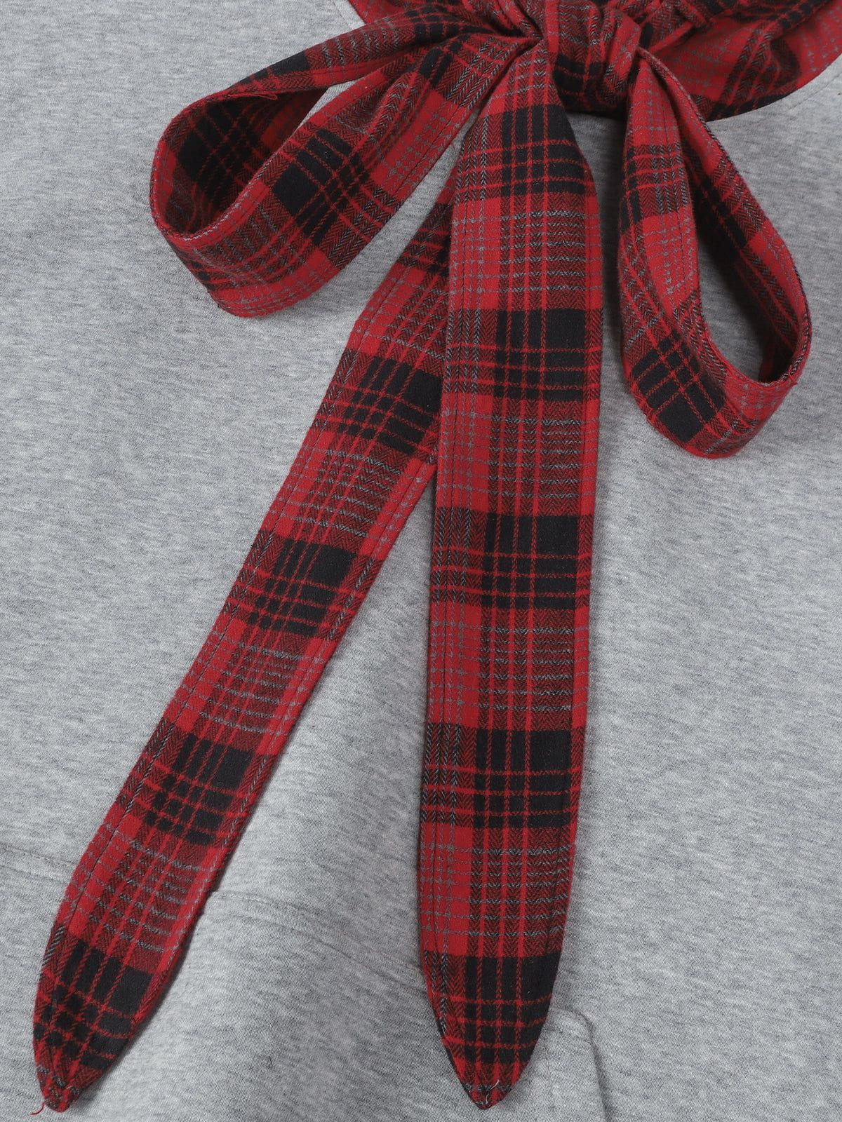 Aelfric Eden Plaid Bow Pullover Hoodie