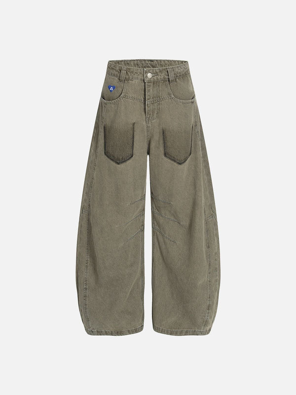 Aelfric Eden Pocket Graphic Baggy Barrel Jeans