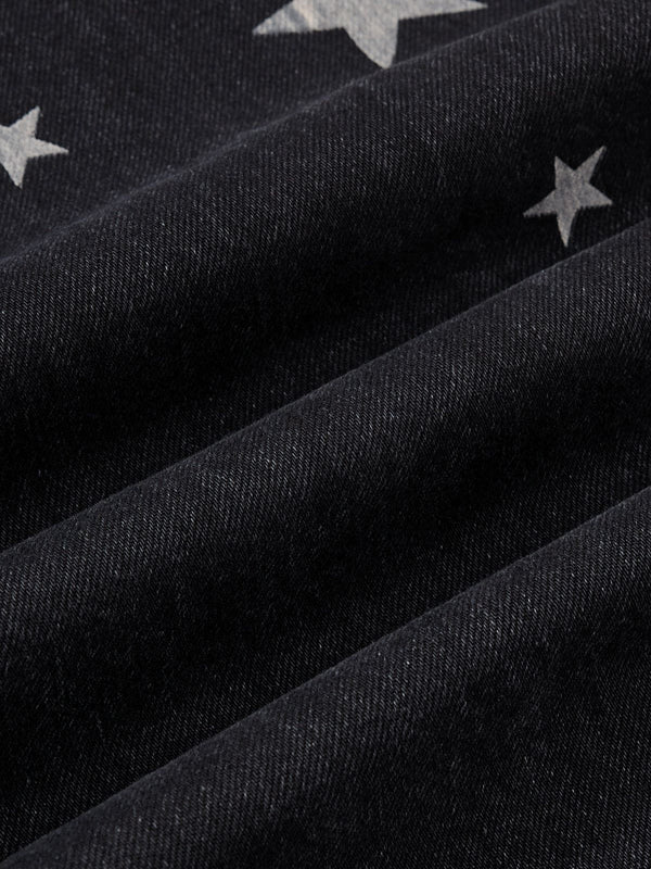 Aelfric Eden Washed Whiskering Star Barrel Jeans