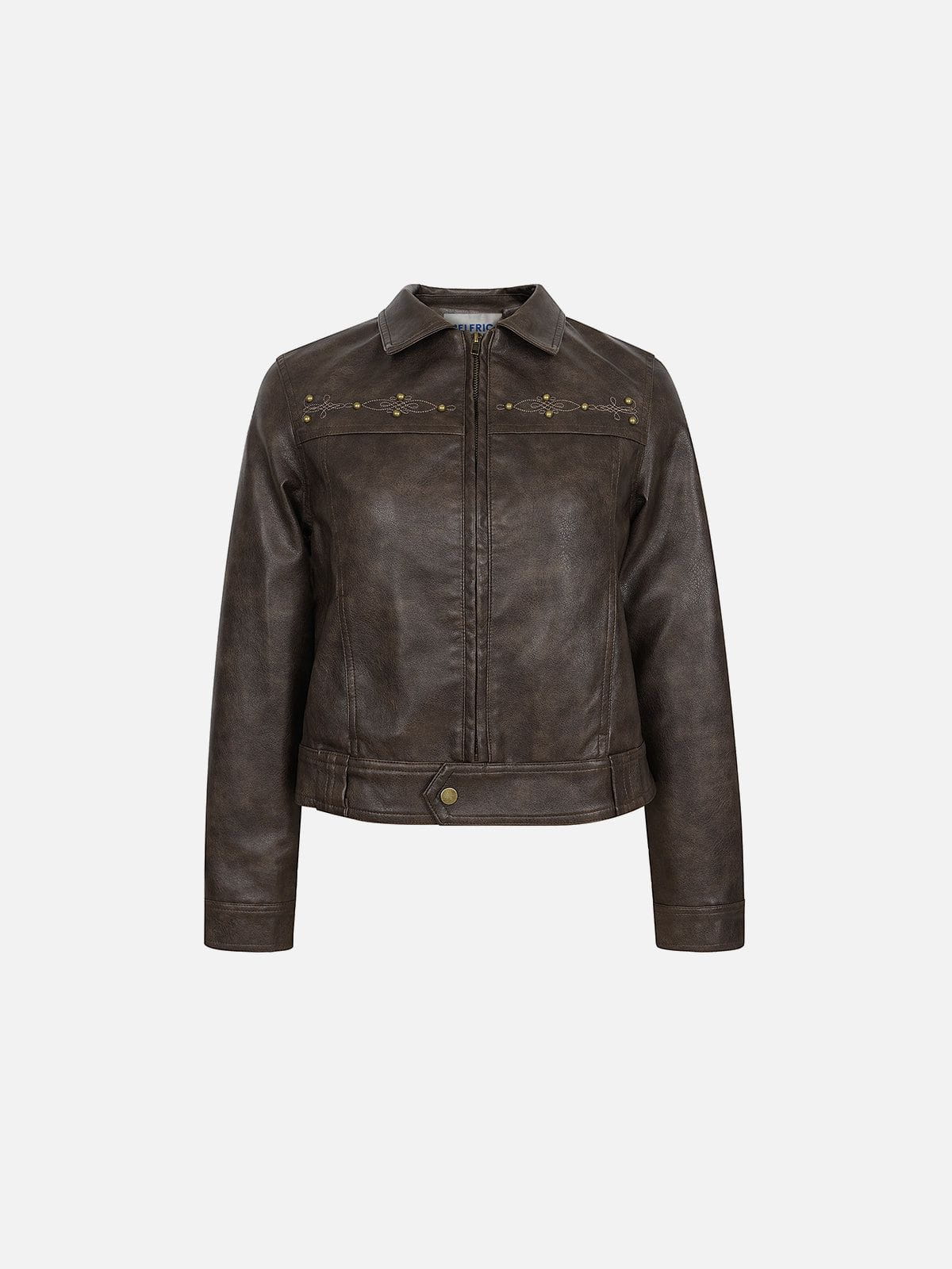 Aelfric Eden Vintage Rivet Fuax Leather Jacket – Aelfric eden